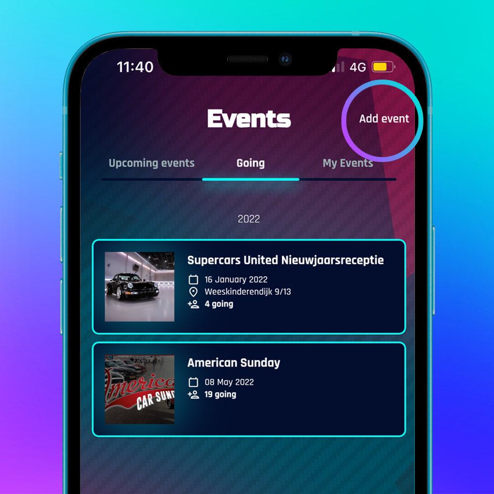 New feature: organize events