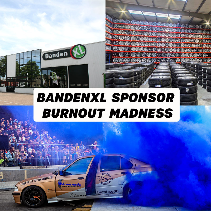 402 verwelkomt BandenXL als sponsor Burnout Madness