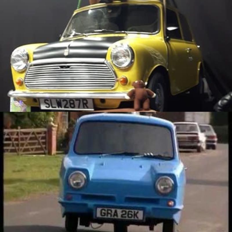 Movie car(s): both cars from Mr. Bean present.