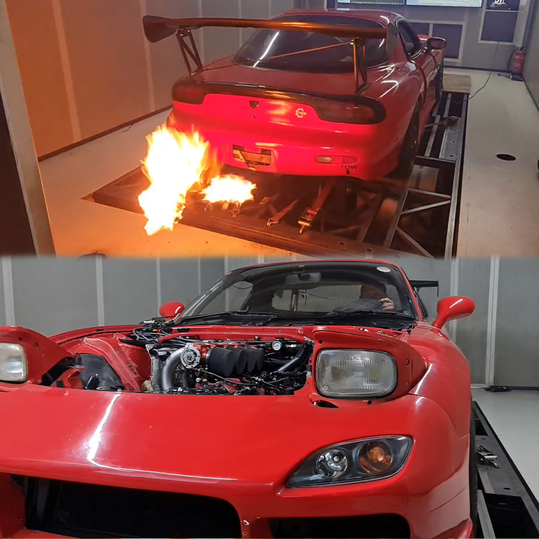 RX7 met F1 geluid van JT Performance aanwezig