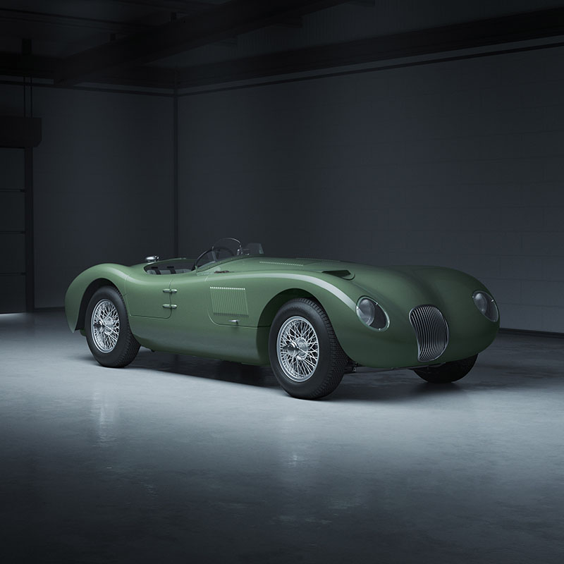 Jaguar C-Type Nieuwste Classic Continuation-model